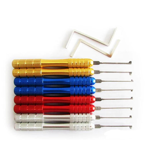 HUK Kaba Lockpicking Tool Set with Colorful Round Handle,High Quality professional Locksmith Tools,Tension Wrench Pick Tool