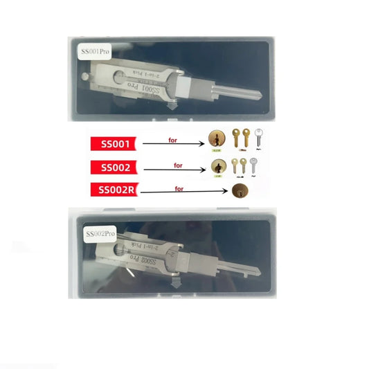 Lishi 2 in 1 Style SS001 SS002 pro lock pick and decoder